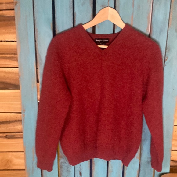 Joseph u0026 Lyman | Sweaters | Joseph Lyman Cashmere V Neck Sweater Size Large  Wine Red | Poshmark